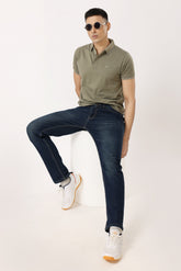1001-3 Straight Fit Jeans Blue Tinted