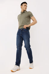 1001-2 Straight Fit Jeans Deep Blue