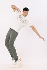 1004-3 Narrow Fit Jeans Sage Green