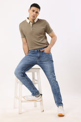 2009 Straight Fit Jeans Washed Blue