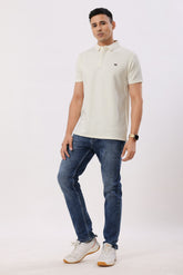 2002-1 Feather Touch Polo T-Shirt Cream