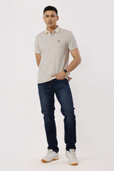 3002-3 Luxe Stripes Polo T-Shirt Brown