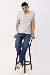 4001-1 ZeroStitch Chain Polo T-Shirt White