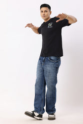 0802-3 Oversized T-Shirt 56 Black