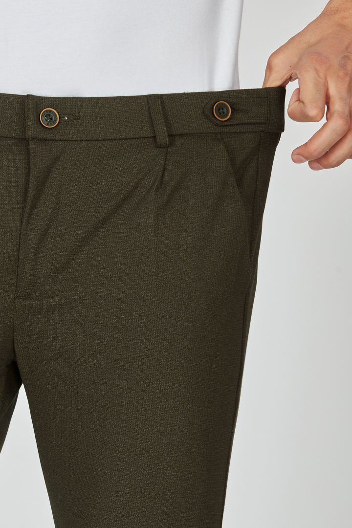 Power Stretch Pleats - Brown