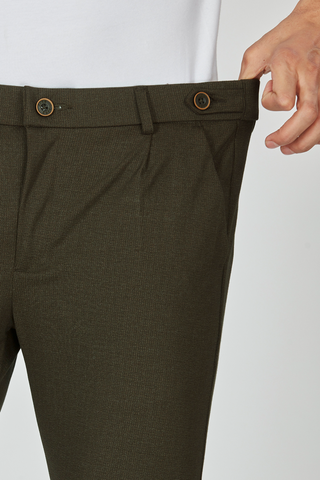 Power Stretch Pleats - Brown