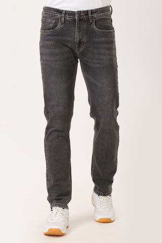 1002-1 Straight Fit Jeans Charcoal Grey