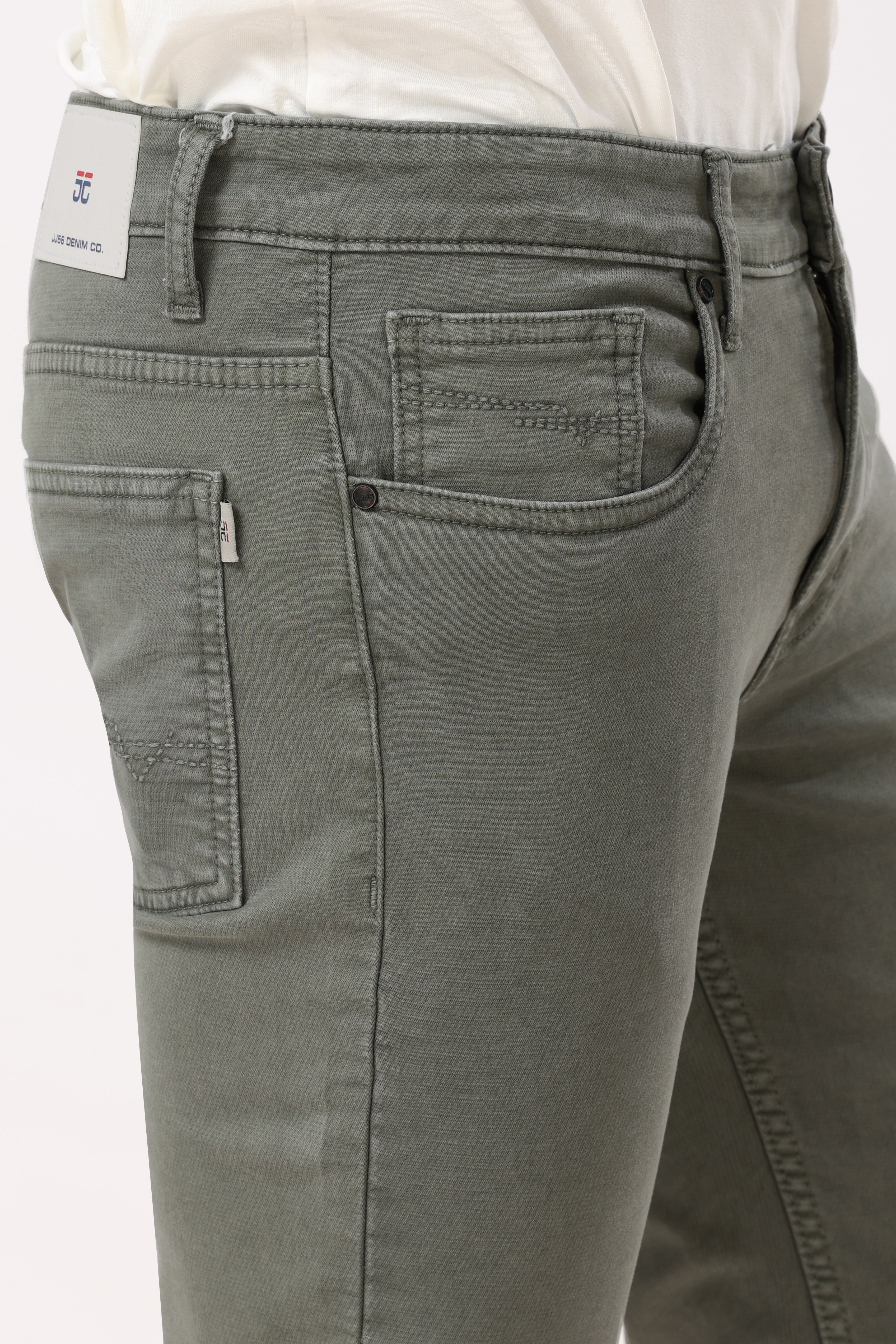 1004-3 Narrow Fit Jeans Sage Green