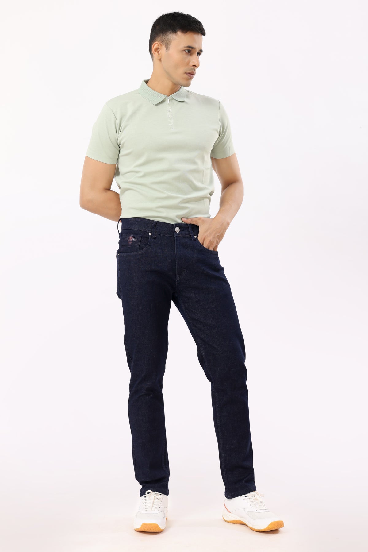 1006-1 Straight Fit Jeans Raw Wash Blue