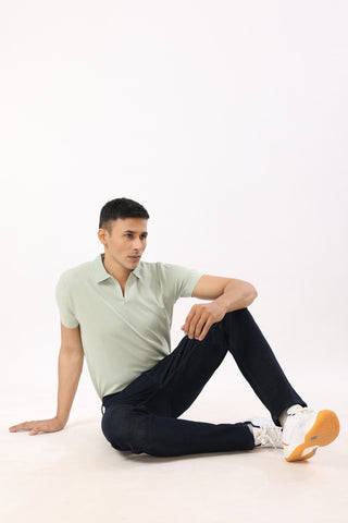 1006-2 Straight Fit Jeans Raw Wash Black