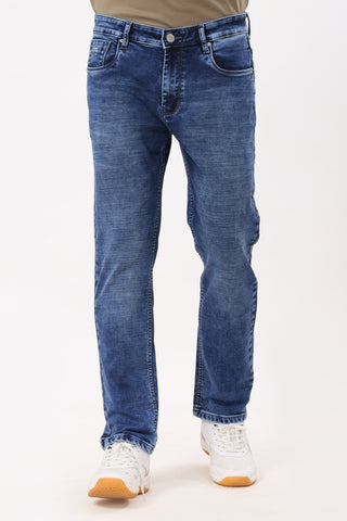3002-1 Straight Fit Jeans Acid Wash Blue