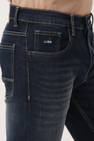 4001-2 Straight Fit Jeans Deep Blue