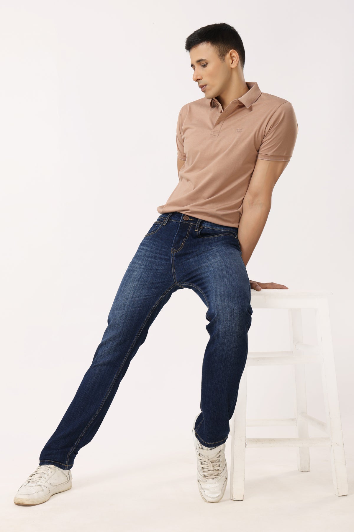 4002-1 Straight Fit Jeans Dark Blue