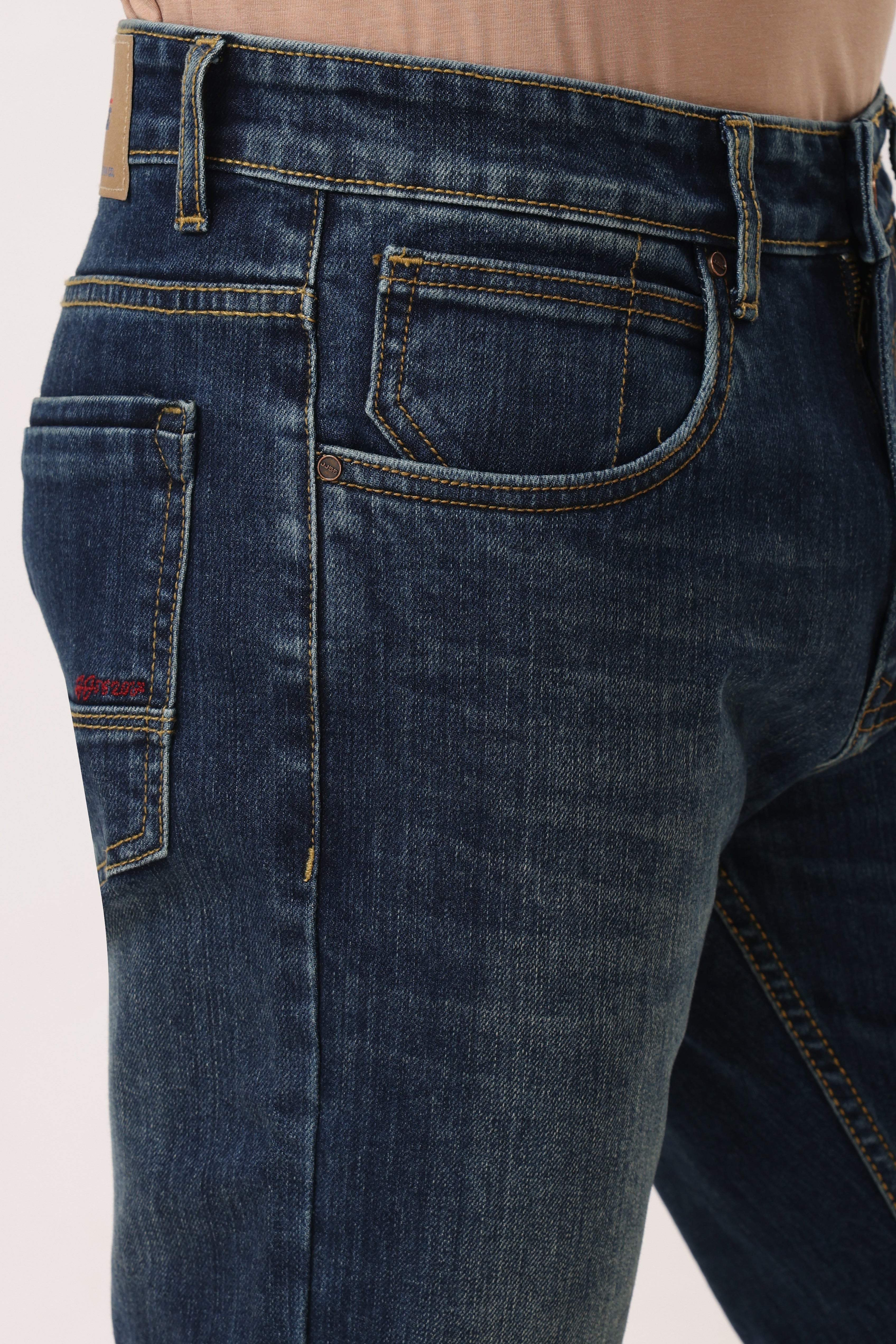 4002-2 Straight Fit Jeans Tinted Blue