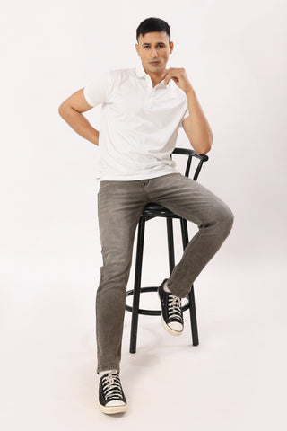 4004-1 Straight Fit Jeans Sand