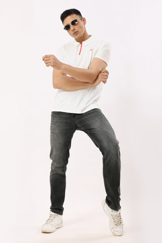 4004-2 Straight Fit Jeans Mild Green