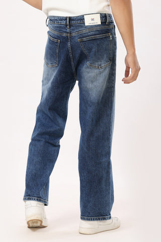 DB-2001 Baggy Fit Jeans Mid Blue