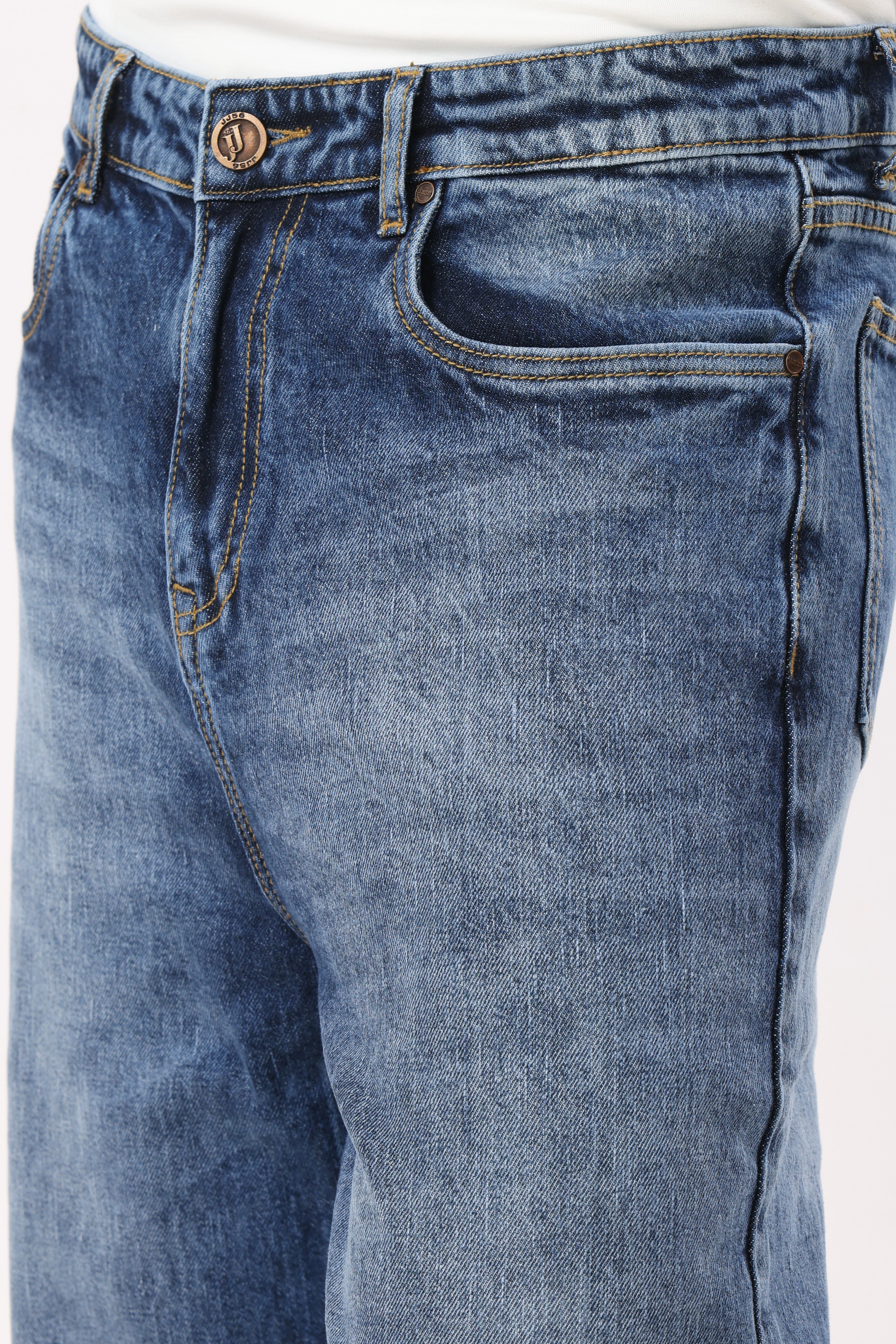 DB-2001 Baggy Fit Jeans Mid Blue