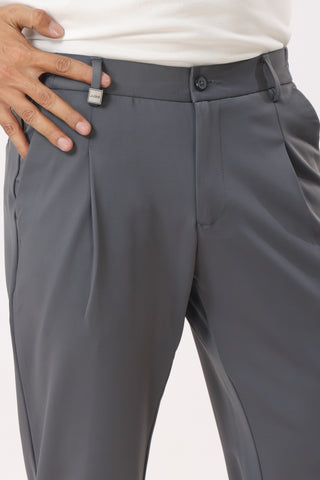 Baggy Fit Korean Pants Dark Grey