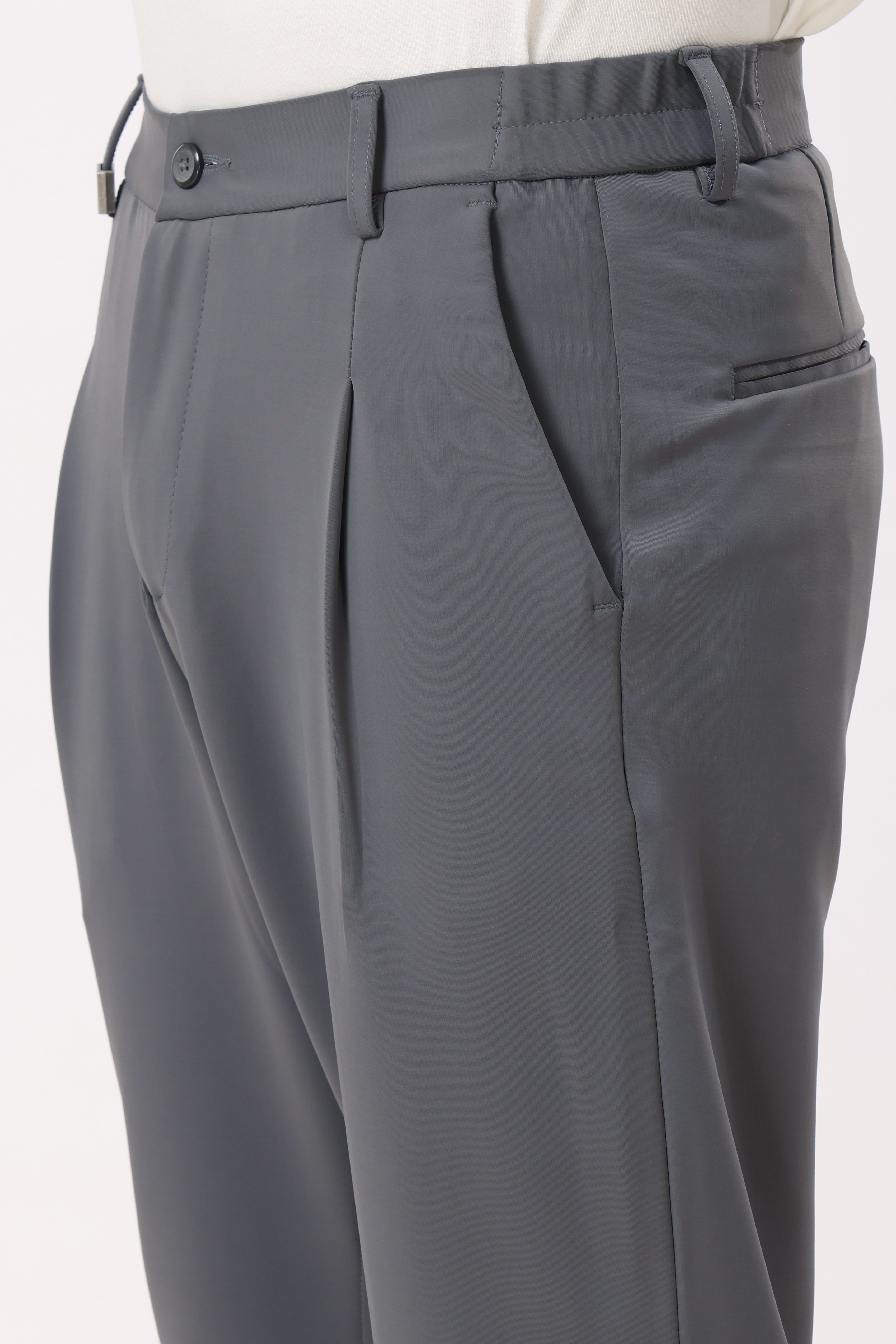 Baggy Fit Korean Pants Dark Grey