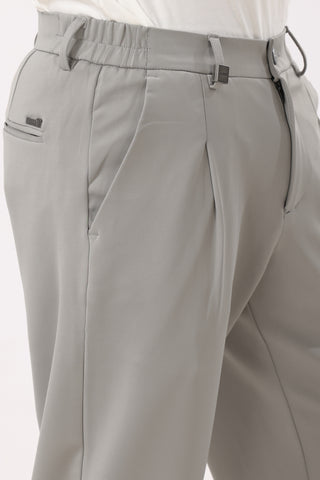 Baggy Fit Korean Pants Light Grey
