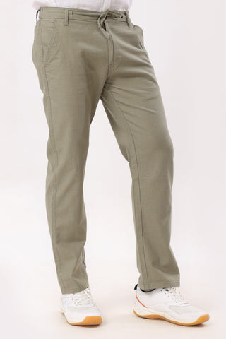 Linen Pants Straight Fit Pista Green
