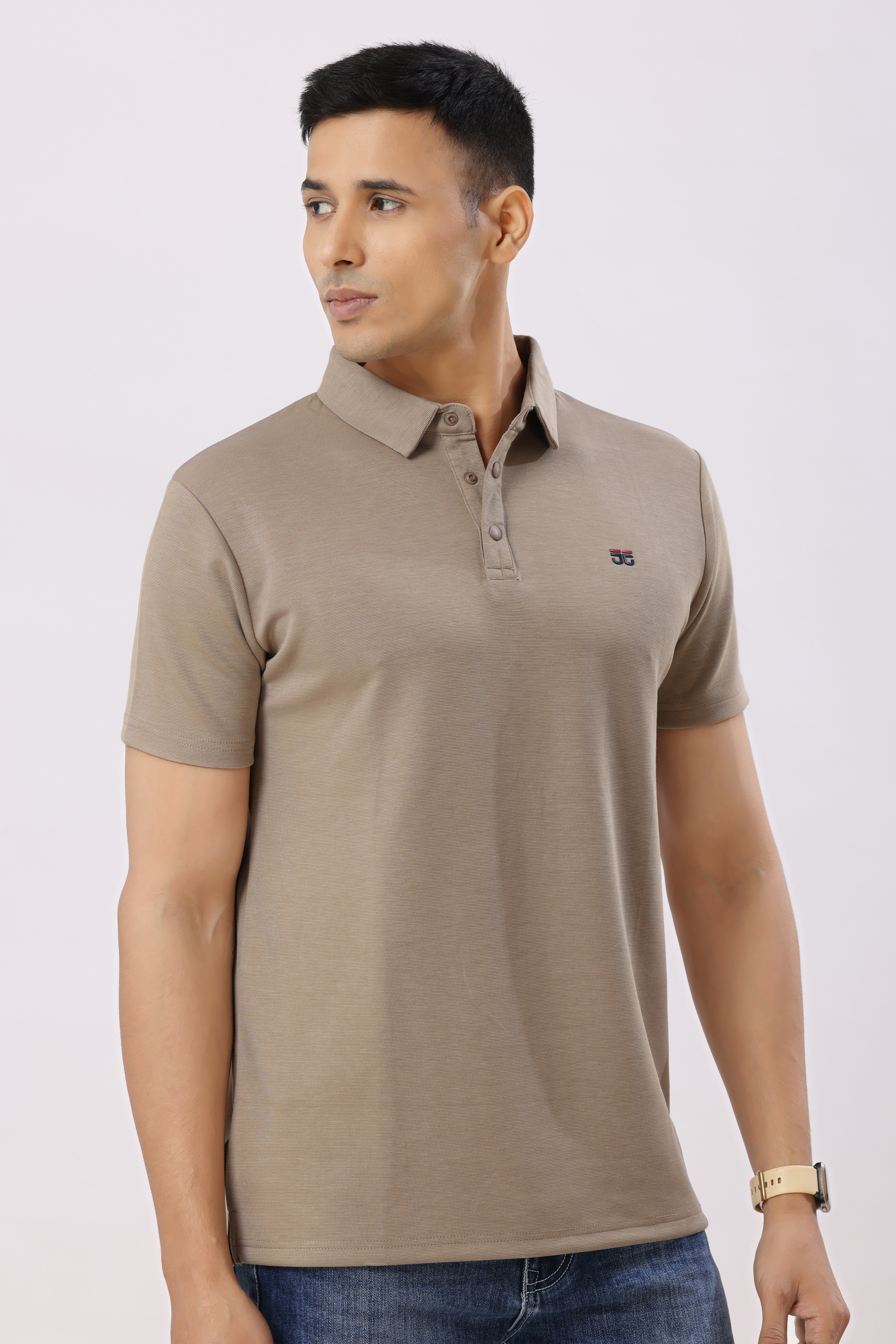 2002-3 Feather Touch Polo T-Shirt Sand