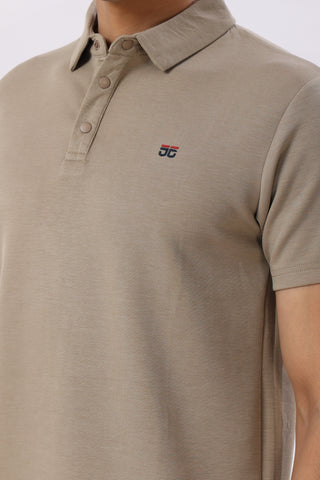 2002-3 Feather Touch Polo T-Shirt Sand