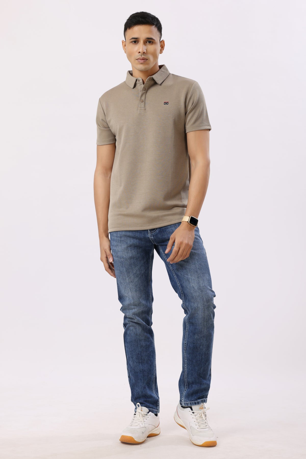 2002-3 Feather Touch Polo T-Shirt Sand
