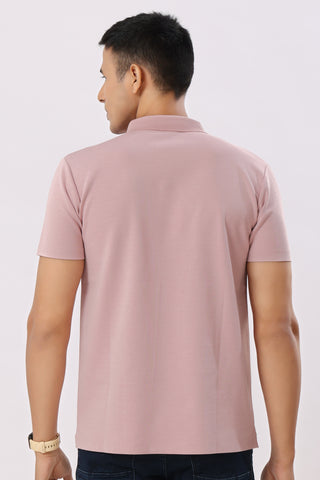 3001-3 Stitchless Polo T-Shirt Pink