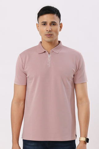 3001-3 Stitchless Polo T-Shirt Pink