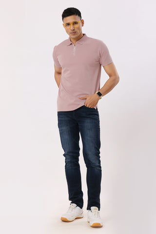 3001-3 Stitchless Polo T-Shirt Pink
