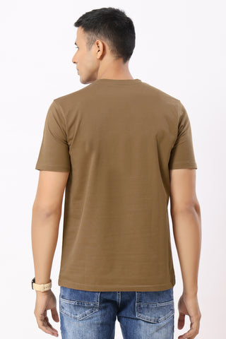 Hard Core Graphic T-Shirt Mustard