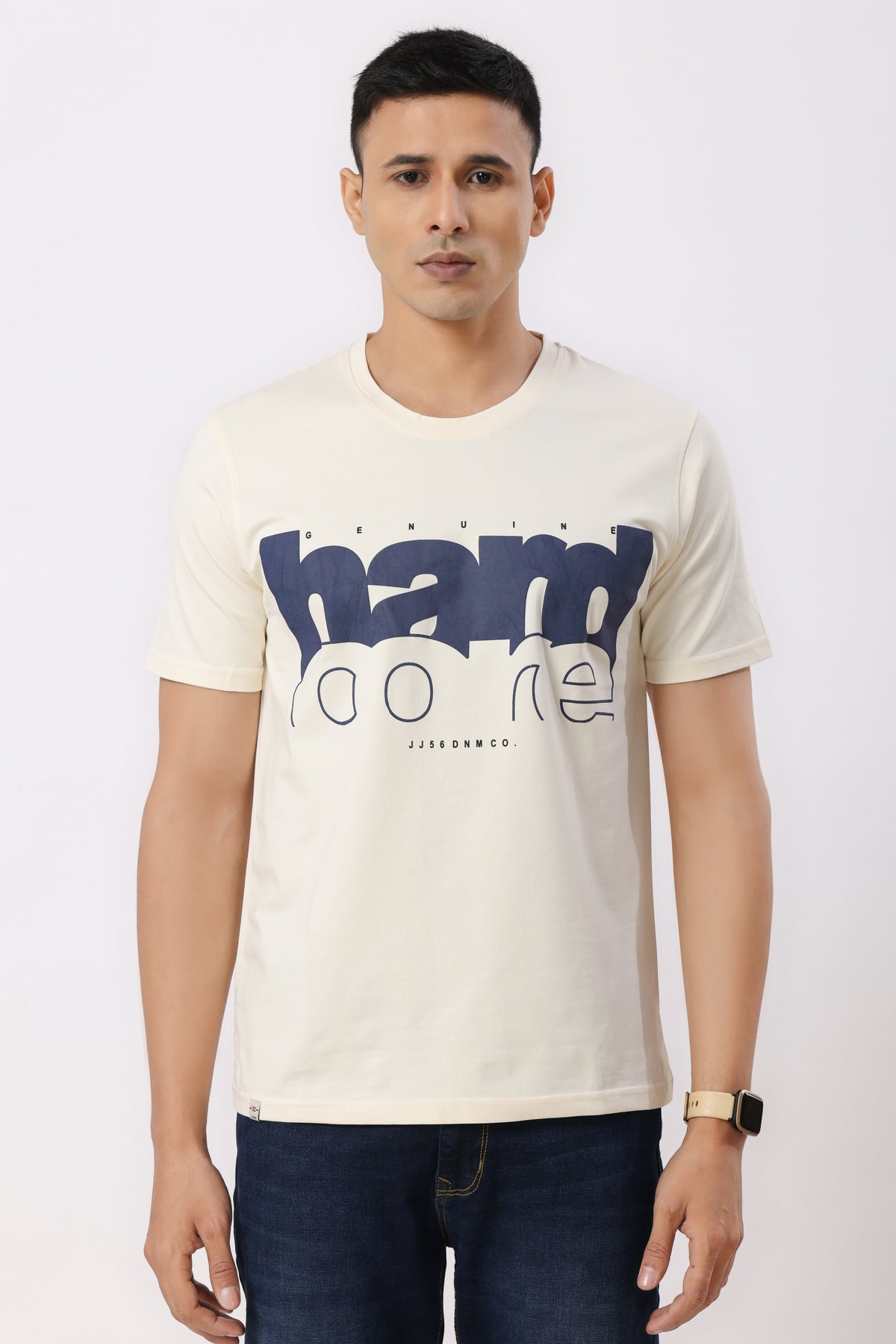 Hard Core Graphic T-Shirt Cream