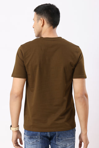 Hard Core Graphic T-Shirt Brown