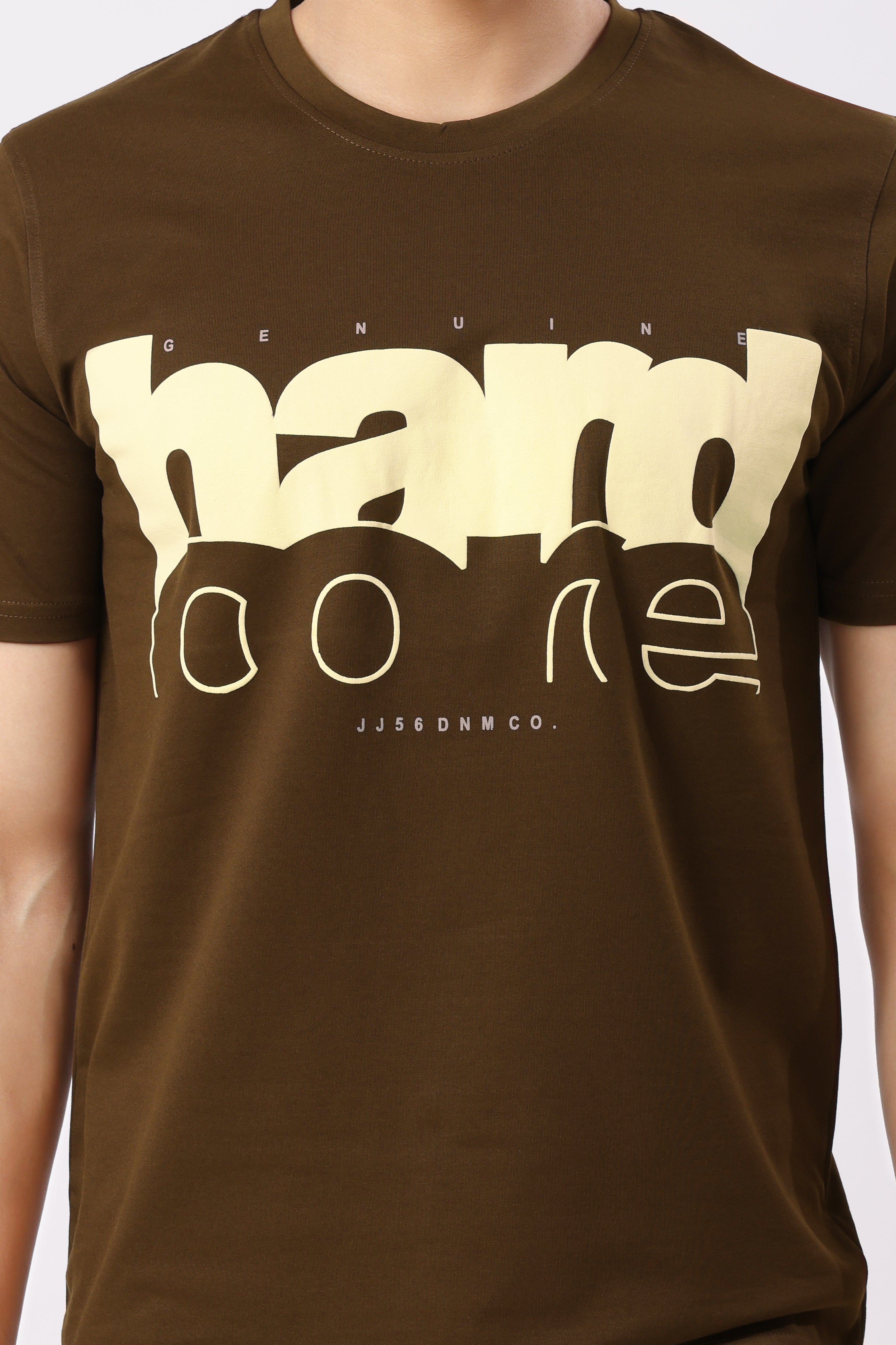 Hard Core Graphic T-Shirt Brown