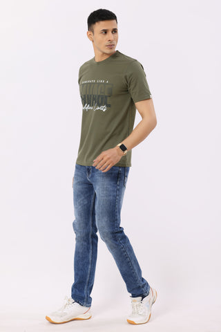 Savage Graphic T-Shirt Olive