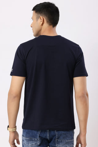 Reconnect Textured T-Shirt Navy