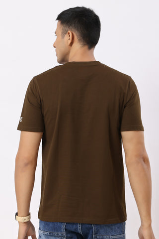 Reconnect Textured T-Shirt Brown