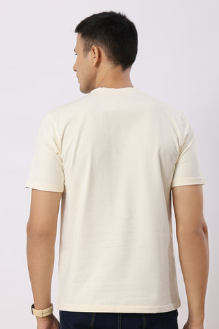 Rage Textured T-Shirt Cream