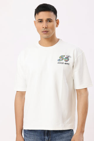 0802-1 Oversized T-Shirt 56 White