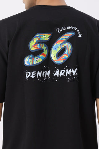 0802-3 Oversized T-Shirt 56 Black