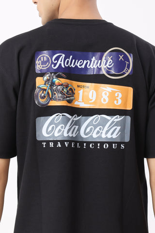 0803-3 Bullet Oversized T-Shirt Black